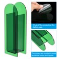 thumbnail image 3 of Uxcell Acrylic Flower Vase, Arch Acrylic Floral Vase Clear Geometric Plastic Decorative Vase Dark Green, 3 of 5