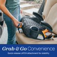 thumbnail image 2 of GoFit ClearTex Plus Asiento de coche con reerzo sin espalda, accesorio de pestillo, extracción de pestillo de liberación rápida, asiento elevador portátil de coche para niños de menos 4 años, 2 of 5