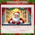 thumbnail image 2 of Santa Claus Design Christmas Banner Festive Decorations Santa Claus Backdrop Red & White Christmas Ornaments Holiday Display for Christmas Party Home Indoor Photo Shoot, 2 of 9