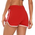 thumbnail image 3 of HDE Women Dolphin Shorts Running Workout Clothes Red Large, 3 of 6