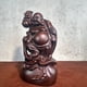 thumbnail image 4 of Large rosewood carved Maitreya Buddha statue with a large belly, a decorative piece for home living room., 4 of 4
