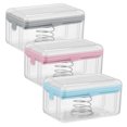 thumbnail image 6 of POPETPOP 3Pcs Roller Type Soap Box with Soap Drainer for Bathroom Assorted Color PP and Stainless Steel, 6 of 8