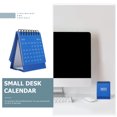 thumbnail image 2 of Shisuyan Mini Calendrier de Bureau Bleu Lot de 1 Base Triangulaire 3.9 Po Design à Spirale, 2 of 8