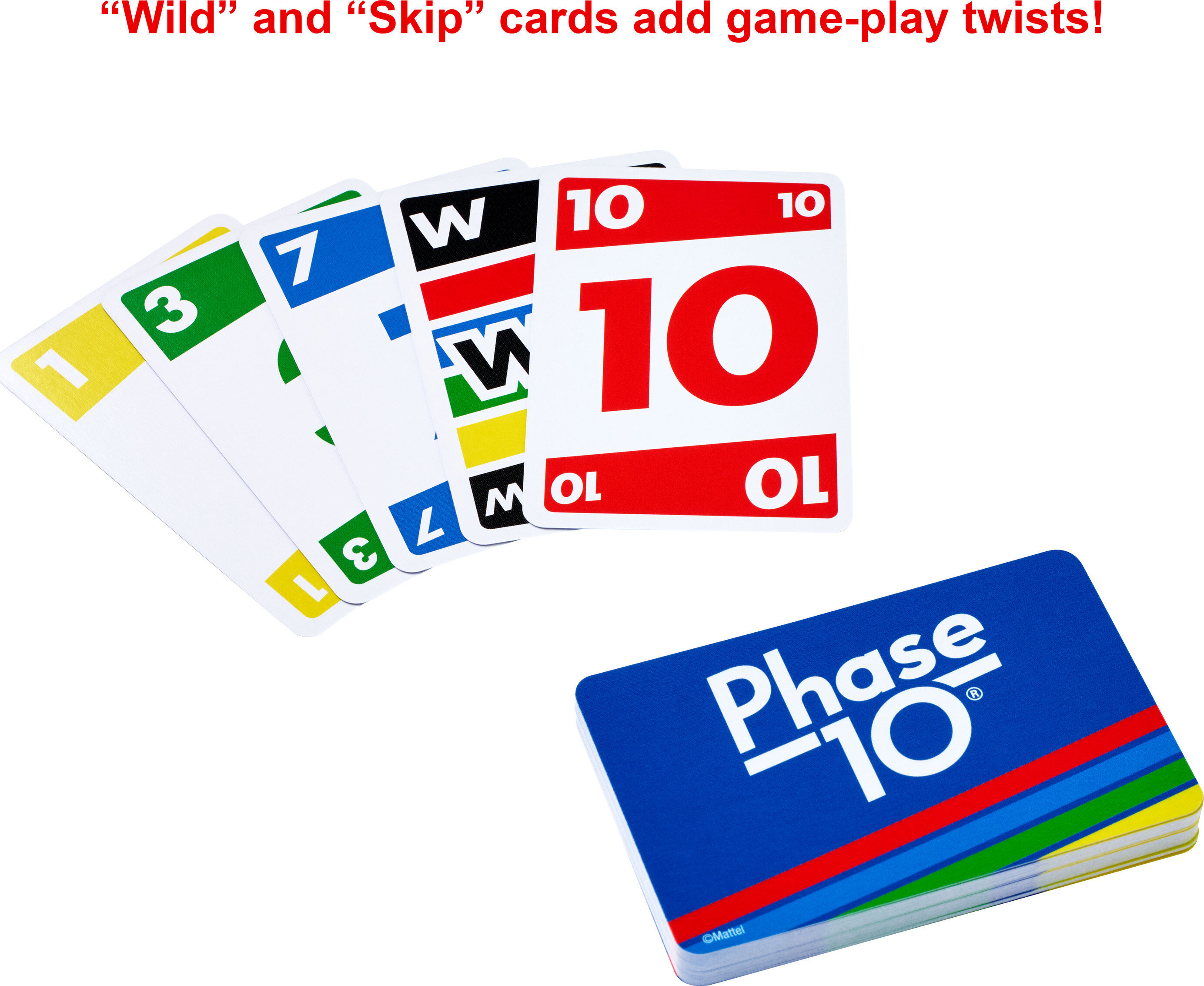 Phase 10 Card Game, Family Game for Adults & Kids, Challenging & Exciting Rummy-Style Play - image 4 of 7