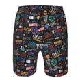 thumbnail image 4 of Wukai Basketball Print Beach Trunks with Compression Liner Swimsuit Quick Dry Beach Sports Shorts with Pocket-3X-Large, 4 of 8