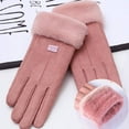 thumbnail image 2 of TELOLY Winter Gloves,Touchscreen-Ready Fingers Work Gloves,Windproof and Cold-Resistant with Thickened Fleece Lining Gloves for Women Cold Weather,Style2, 2 of 2