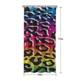 thumbnail image 5 of Colorful and Black Of Leopard Print Shower Curtain 36"x72" ,Bathroom Decorative Shower Curtains Set with 12 Hooks,Modern Waterproof Washable Shower Curtain, 5 of 6