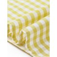 thumbnail image 5 of Agnes Orinda Women's Plus Size Mother's Day Gingham Dresses 1950s Vintage Tiered Crew Neck Short Sleeve Summer Casual Midi Plaid Dress 4X Yellow, 5 of 6