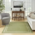 thumbnail image 6 of Nourison Essentials Indoor/Outdoor Green Ivory 4' x 6' Area Rug, (4x16), 6 of 11