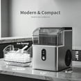 thumbnail image 6 of Auseo Nugget Ice Maker Countertop, 35Lbs/24H , 6 Min/Round with Self-Cleaning Stainless Steel Ice Machine，Silver, 6 of 9
