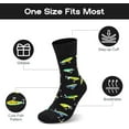 thumbnail image 3 of Funny Fishing Socks for Men Dad Teen Boys-Novelty Funky Cool Crazy Silly Socks-Easter Fathers Valentines Funny Fisherman Fishing Gifts Christmas Stocking Stuffers-Black, 3 of 6
