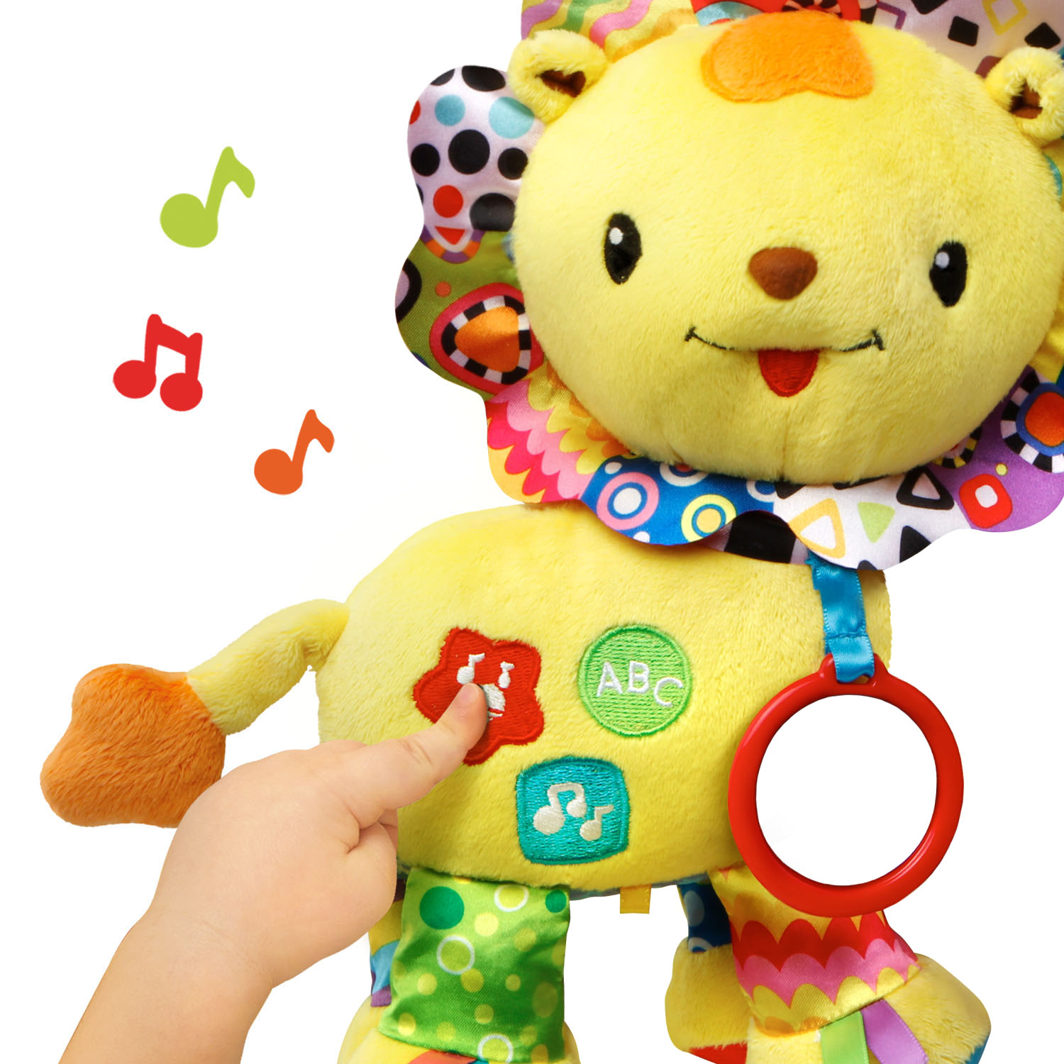 VTech Crinkle and Roar Lion, Plush Sensory Toy for Baby Infant - image 4 of 5