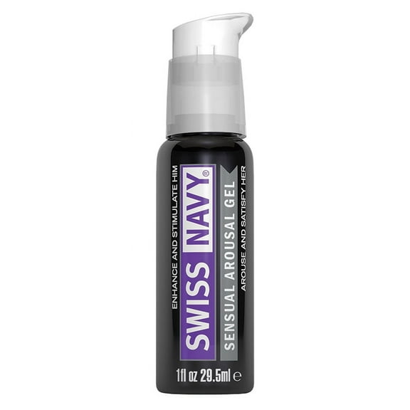 Swiss Navy Sensual Arousal Water Based Personal Lubricant Gel for Couples, 1 oz