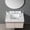 White Marble#4, variant on 31 Inch Sintered Stone Vanity Top with Undermount Sink, Carrara White Marble Vanity Top for 30 Inch Cabinet, Pre-Drilled 8 Inch Faucet Hole Spread