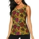 thumbnail image 1 of Fotbe Sunflower Blusas Sin Mangas para Mujer – Estilo Casual, Corte Suelto, Slim-Fit, Cuello Redondo Deportivo, Tops de Verano para Gimnasio y Yoga-Large, 1 of 1