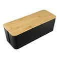 thumbnail image 5 of Cable Boxes,Large Cable Organiser Box with Wooden Lid for Cables Management Box C, 5 of 9