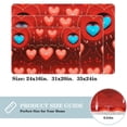 thumbnail image 2 of Valentine's Day Area Rugs: Polyester Non-Slip Kitchen Mat Office Rug - Machine Washable, 2 of 6