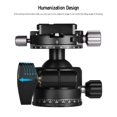 thumbnail image 2 of Andoer H-35 Pro Panorama Ballhead Ball Head Tripod Mount Adapter Low Gravity Center with Dual, 2 of 8