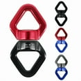 thumbnail image 2 of 35kN Swing Swivel, Safest Rotational Climbing Rope Devices Hanging Hook Accessory for Tree Swing, Aerial Dance, Swing Spinner Hanger, Rock Climbing, Hanging Hammock,Carabiner(Red), 2 of 4
