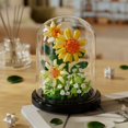 thumbnail image 2 of 1021Pcs Flowers Bouquet Building Blocks Set Mini Bricks Flower Set DIY Sunflower Friends Sets Assembly Botanical Collection Bonsai Tree Valentine's Anniversaries Birthday Gift For Adults Women, 2 of 5