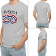 thumbnail image 7 of Teeso 250 Anniversary USA Shirt, America 250 Classic Logo Heathered Tee, 4th of July Merchandise T-Shirt, Sand S, 7 of 7