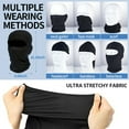thumbnail image 4 of Ski Mask for Men Full Face Mask Balaclava Black Ski Masks Covering Neck Gaiter CS1-F One Size, 4 of 6