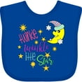 thumbnail image 3 of Inktastic Twinkle, Twinkle, Little Star with Yellow Moon in Night Cap Boys or Girls Baby Bib, 3 of 4