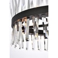 thumbnail image 6 of Serephina 25 inch crystal round pendant light in black, 6 of 9