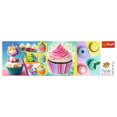 thumbnail image 3 of Panorama 1000 Piece Jigsaw Puzzles, Colorful Cupcakes, Puzzle of Sweets and Unicorn Cupcake, Adult Puzzles, Trefl 29045, 3 of 6