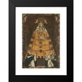 thumbnail image 2 of Cusco School 14x18 Black Modern Framed Museum Art Print Titled - Our Lady of the Rosary with Saint Dominic and Saint Rose (ca. 1750), 2 of 5