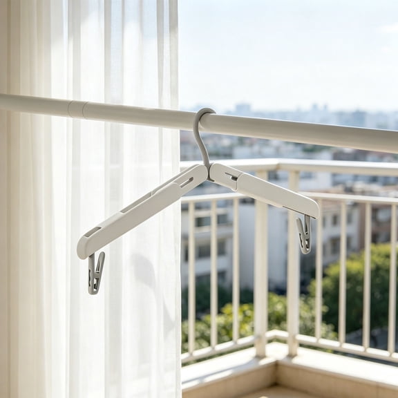 Cruise Essentials Must Haves 2026,Foldable Travel Hangers with Anti-Slip Clips, Hidden Retractable Multi-Purpose Garment Hanger, Space Saving Portable Drying Hanger for Travel 1PC