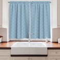 thumbnail image 2 of Ambesonne Circles Kitchen Curtains, Interlaced Round Forms, 55"x39", Slate Blue Pale Blue, 2 of 3