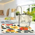 thumbnail image 2 of Yayeee Dish Drying Mat for Kitchen Counter Ultra Absorbent Easy Clean Pad 18x16", Floral Pattern, 2 of 7