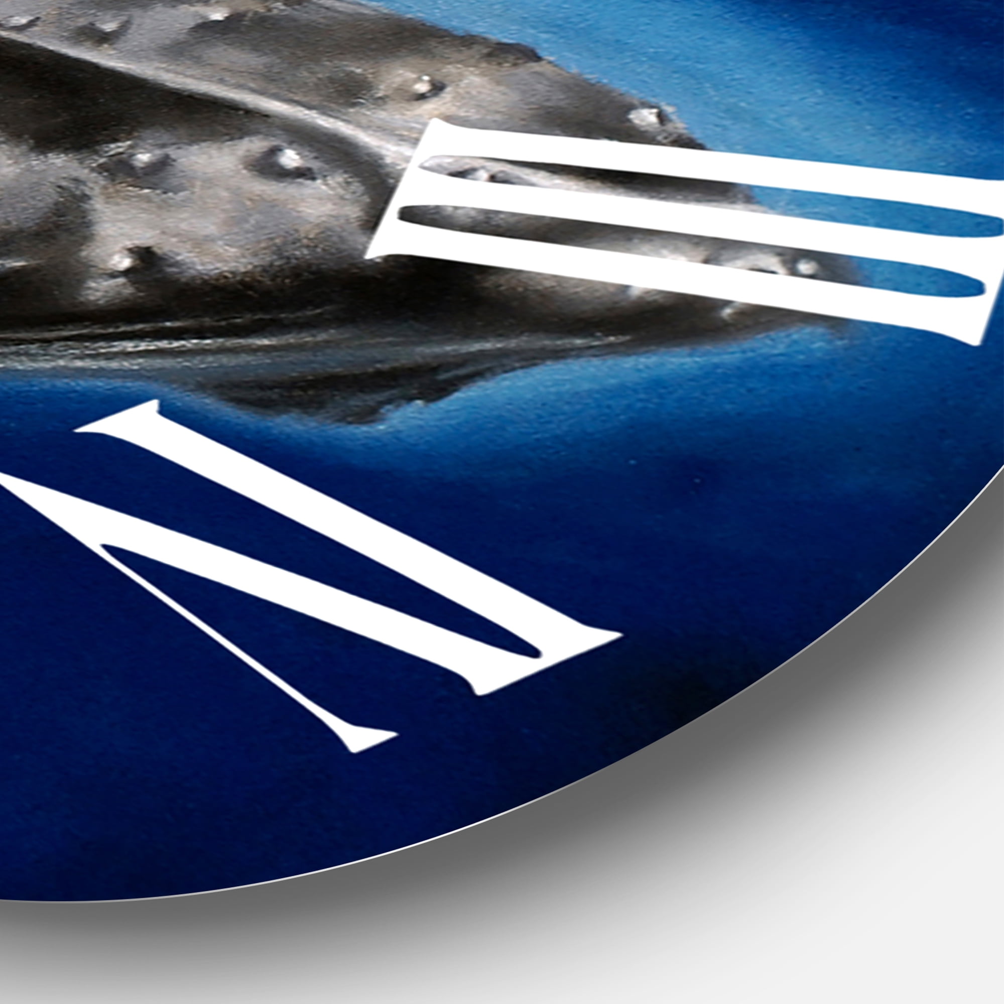 Designart 1 in Quartz Coastal Wall Clock