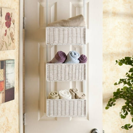 Southern Enterprises Over The Door 3 Tier Basket Storage Walmart Com