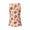 thumbnail image 5 of Picia Strawberries Pattern Women's Workout Tank Top,Breathable Activewear,Slim Fit Athletic Top,Versatile Workout Moisture-wicking top-Large, 5 of 9
