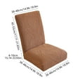 thumbnail image 2 of shyuyusa 6-Piece Elastic Spandex Dining Chair Covers Set Semi Circular Slipcovers Stretchable Water Resistant for Home Restaurant Office Decor, 2 of 6