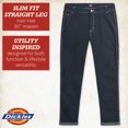 thumbnail image 2 of Dickies Womens Work Pants - Twill Cotton Slim Fit Roll Hem Carpenter Pants for Women with Pockets, 2 of 7