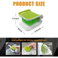 thumbnail image 2 of Car Safety Belt Cleaning Brush, Green Double Sided U-Shaped Washing Tool, Multifunctional Cutlery Cleaner Brush, Universal Car Accessory Safety Belt Cleaning Supplies, 2 of 4