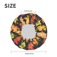thumbnail image 4 of KLL Colorful Maple Leaves Pattern Shower Cap & Bath Cap for Women,Reversible Oversized Waterproof Shower Caps for all Hair Lengths,Elastic Reusable Bathing Hair Cap, 4 of 6