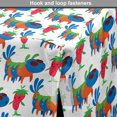 thumbnail image 4 of Cartoon Dog Crate Cover, Fantasy World Characters Colorful Human Like Strawberries and Caterpillars, Easy to Use Pet Kennel Cover for Medium Large Dogs, 35" x 23" x 27", Multicolor, by Ambesonne, 4 of 6
