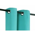 thumbnail image 2 of Teal 1pc Versatil Solid Thermal Window Curtain Grommet Short Panel 28"x54" GHL54, 2 of 5