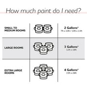 Glidden Quick Cover Interior Latex Paint Flat, White, 1 Gallon
