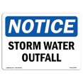 thumbnail image 1 of SignMission OS-NS-A-1218-L-18499 12 x 18 in. OSHA Notice Sign - Storm Water Outfall, 1 of 1
