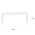 thumbnail image 4 of Fox Hill Trading Pure Decor Lucite and Acrylic  Coffee Table in Clear, 4 of 4