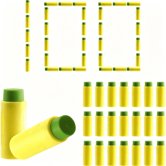 CYFW 100Pcs Short Foam Darts, Half-Length Soft Refill Compatible for Nerf Pro Stryfe X, High Short Darts for Enhanced Accuracy and Extended Gameplay