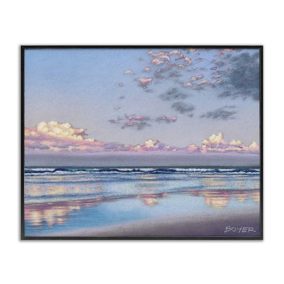 Stupell Industries Nature's Poetry Seascape Black Framed Giclee Art, design by Susy Boyer