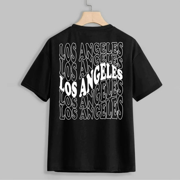 T Shirts for Women Casual Tops Novelty Letter Graphic Oversized