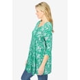 thumbnail image 3 of Woman Within Plus Size V-Neck Pintucked Tunic, 3 of 6