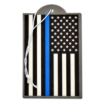 Elektroplate Automotive Air Fresheners Police Thin Blue Line USA Flag New Car Scent 6-Pack